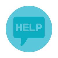 Help Flat Icon vector