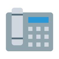 icono plano telefono vector