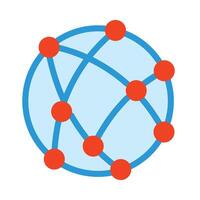 Networking Flat Icon vector
