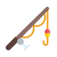 Fishing Rod Flat Icon vector