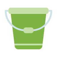 Bucket Flat Icon vector