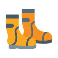 agua botas plano icono vector