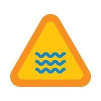 River Sign Flat Icon vector