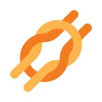 Reef Knot Flat Icon vector