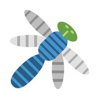 Dragonfly Flat Icon vector