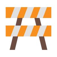 Barrier Flat Icon vector