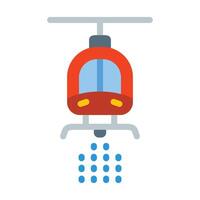 Helicopter Flat Icon vector