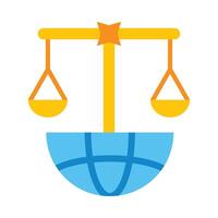 Justice Flat Icon vector