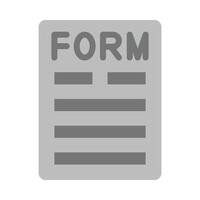 Form Flat Icon vector