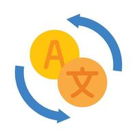 Interpreter Flat Icon vector