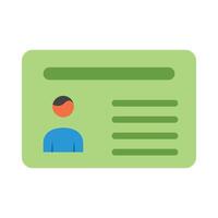 Identity Flat Icon vector