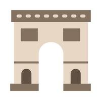 Arc De Triomphe Flat icon vector