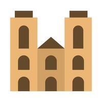 Notre Dame Flat icon vector