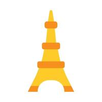 Eiffel Tower Flat icon vector