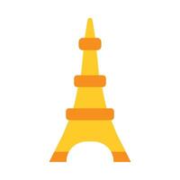 Eiffel Tower Flat icon vector