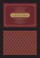 Vintage ornament greeting card calligraphic ornate swirls and vignettes frame design template vector