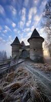 AI generated Medieval Hilltop Fortress photo