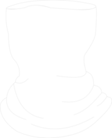 Buff mask white color png