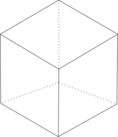 caja 3d forma png
