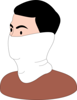 Buff mask white color png