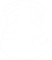 Buff mask white color png