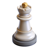 Weiß Turm Schach Stück 3d Konzept png