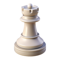 blanc tour échecs pièce 3d icône png