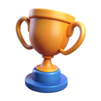 troféu copo 3d png