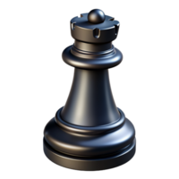 noir tour échecs pièce 3d élément png