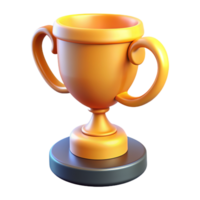 trofeo taza 3d ilustración png