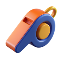 sifflet sport 3d objet png