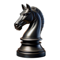 Black Knight Chess Piece 3d Design png