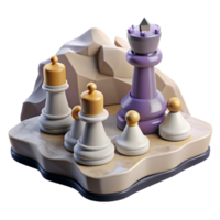 Rock Chessboard 3d Graphic png