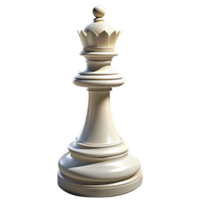 White Queen Chess Piece 3d Design png