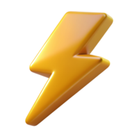 Donner Bolzen 3d Symbol png