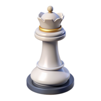 White Queen Chess Piece 3d Asset png