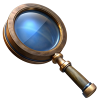 Realistic Magnifying Glass 3d png