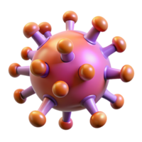 virus les bactéries 3d png