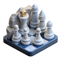 Rock Chessboard 3d Image png