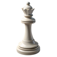 White Queen Chess Piece 3d Illustration png