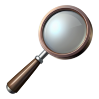 Realistic Magnifying Glass 3d Asset png