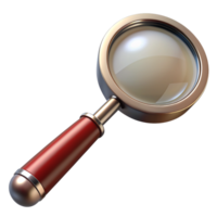 Realistic Magnifying Glass 3d Item png