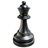 Black Queen Chess Piece 3d Graphic png