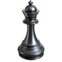 Black Queen Chess Piece 3d Render png