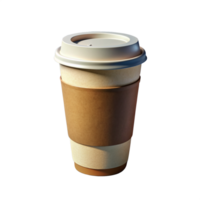café papel copo 3d gráfico png