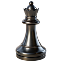 Black Queen Chess Piece 3d Object png