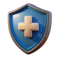 Health Care Shield 3d Design png