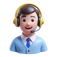 Customer Service People 3d Illustration png