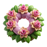 Blume Kranz 3d Dekoration png