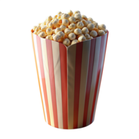 Popcorn Snack 3d Realistic png